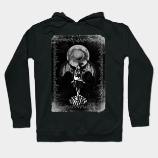 DenialJ Evil Merch - Horror Collage Artwork Hoodie